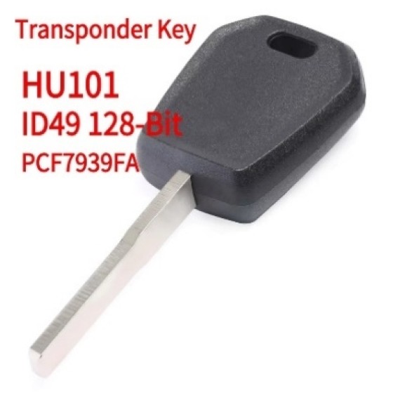 2013-2020 Ford Lincoln Side-Mill Transponder Key / HU101 ID49 128-Bit(Aftermarket chip )(No logo)